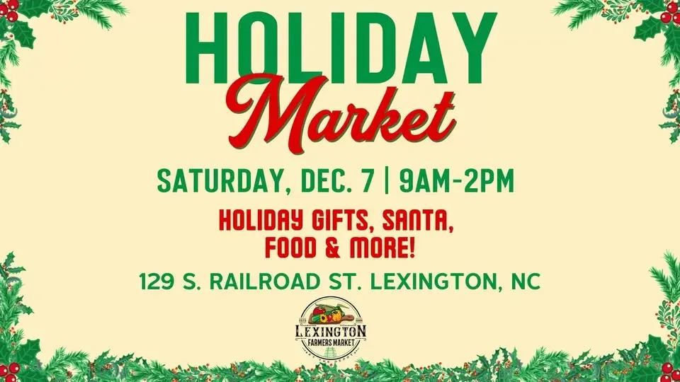 Holiday Market @ The Depot Saturday, Dec. 7th 9am-2pm