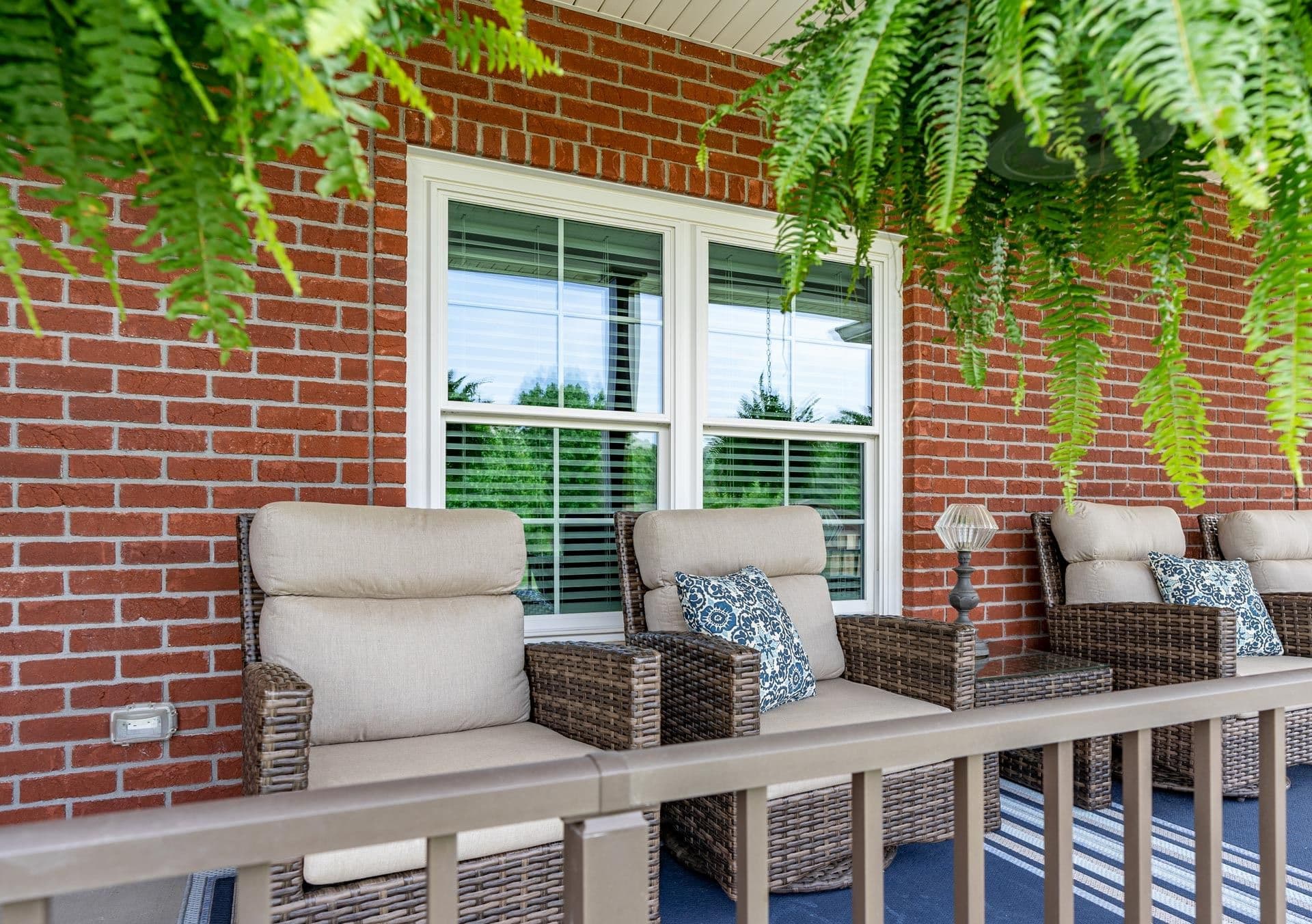 Endure double hung vinyl window with cottage grid