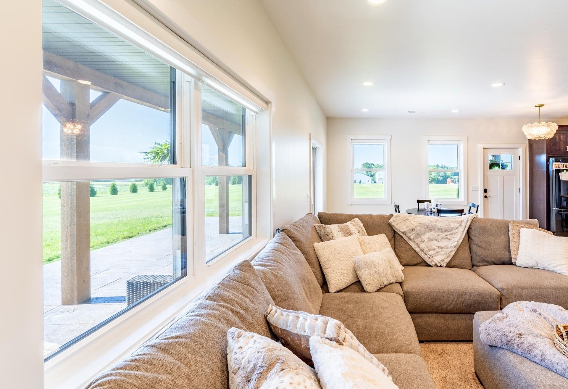 Endure double hung windows couch view