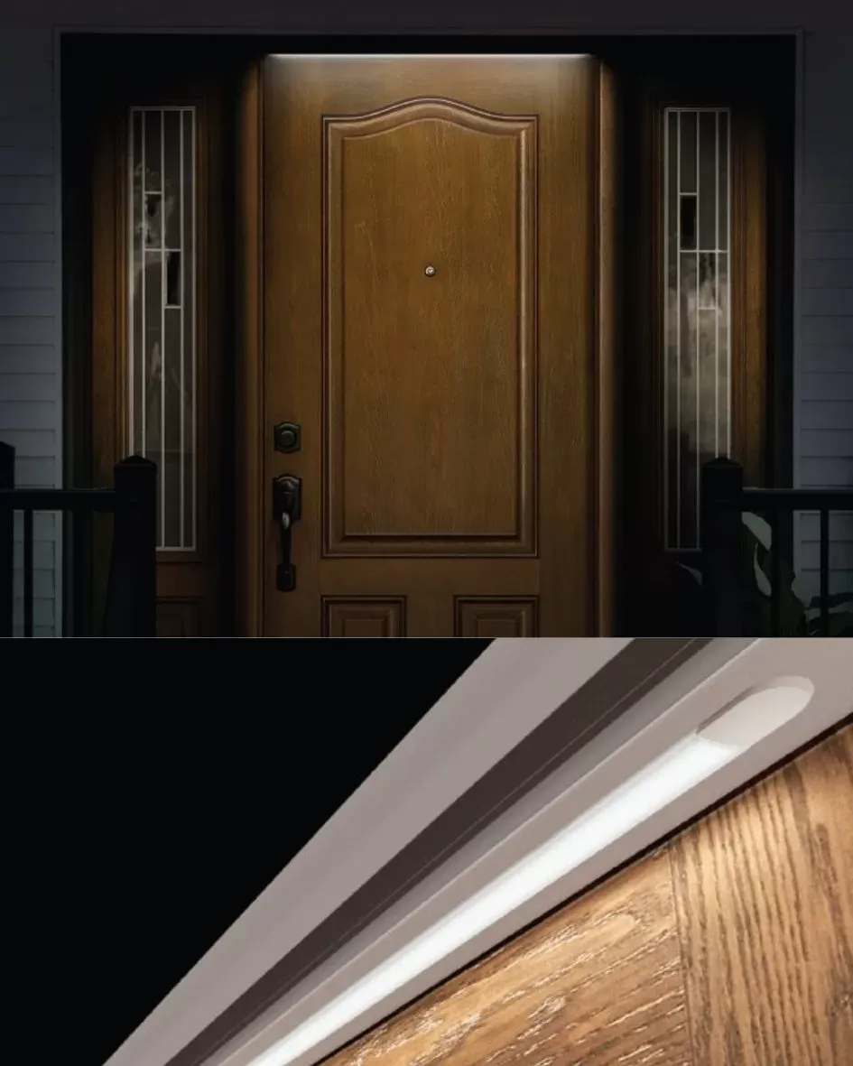 ProVia LightEn™ In-Frame Entry Door Lighting Built-In Illumination for Safety, Security & Convenience